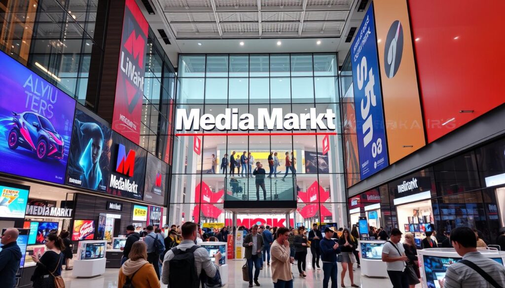 Moderne Handelslandschaft Media Markt