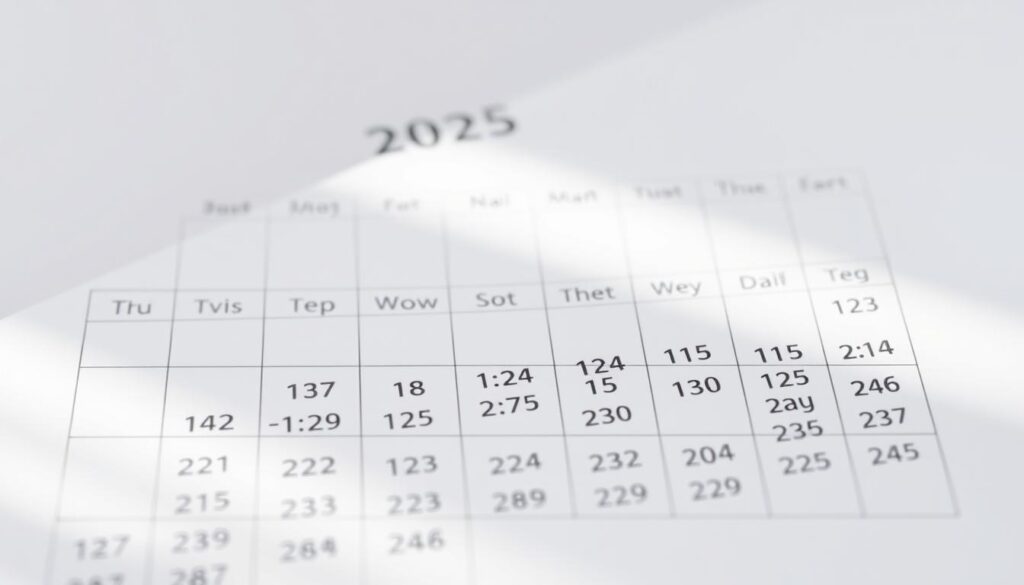 Kalendertage 2025 Übersicht Kalendertage 2025 Übersicht