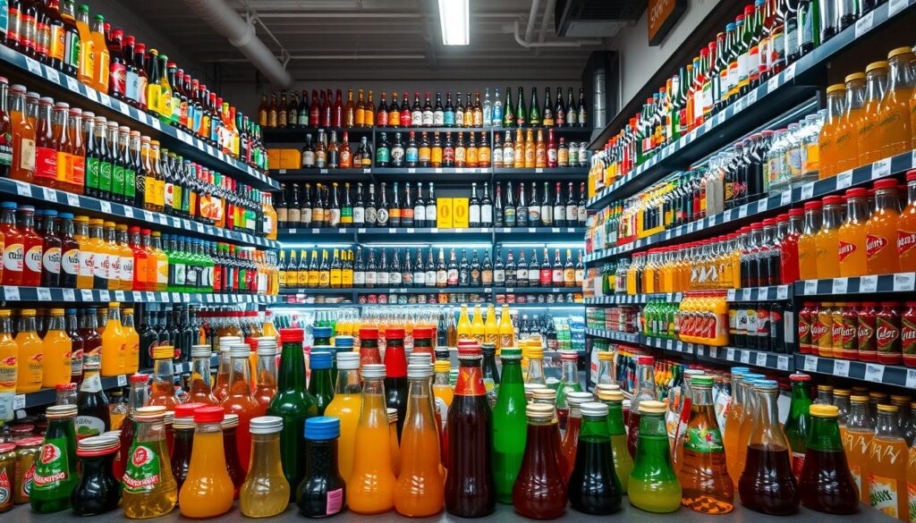 Produktvielfalt Getränkemarkt