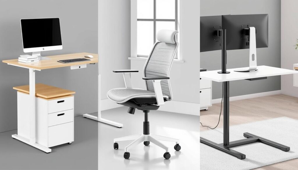 Vergleich verschiedener moderner Büromöbel mit ergonomischen Funktionen Vergleich verschiedener moderner Büromöbel mit ergonomischen Funktionen