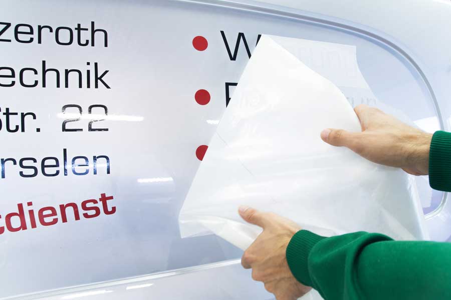 Effektive Fahrzeugwerbung beschriftung