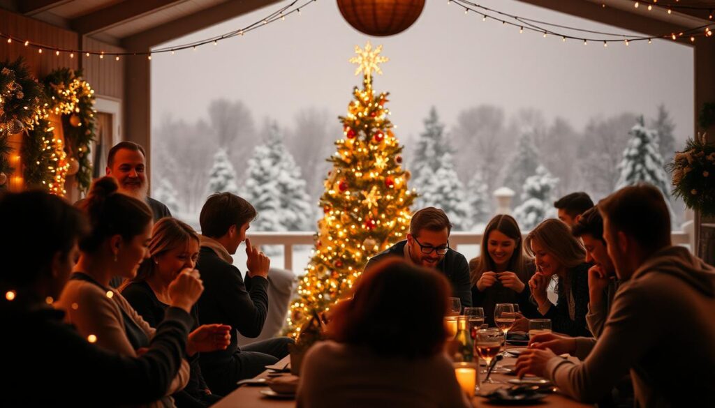 Spielatmosphäre Weihnachtsfeier