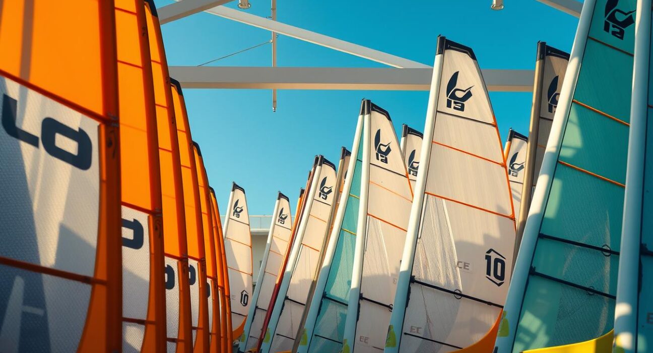 Premium Windsurfsegel verschiedener Größen