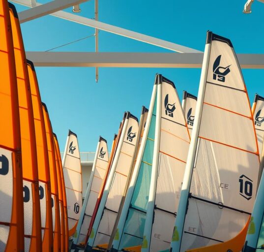 Premium Windsurfsegel verschiedener Größen
