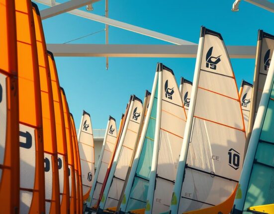 Premium Windsurfsegel verschiedener Größen