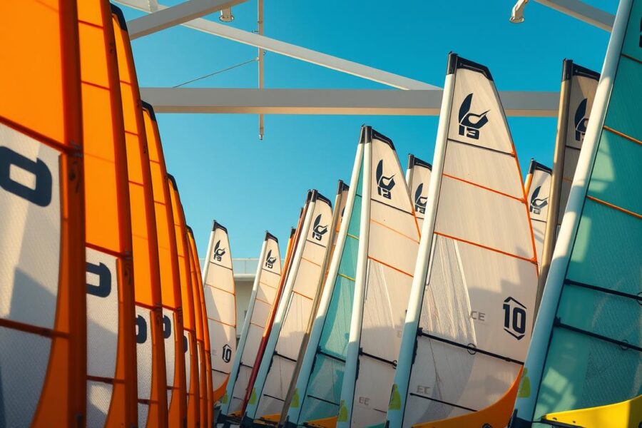 Premium Windsurfsegel verschiedener Größen