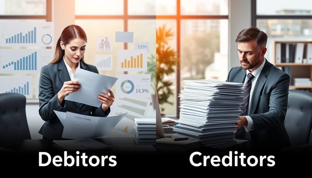 Unterschiede zwischen Debitoren und Kreditoren in der Buchhaltung