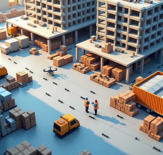 Logistische Herausforderungen bei Bauprojekten 2026