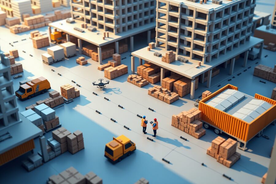 Logistische Herausforderungen bei Bauprojekten 2026